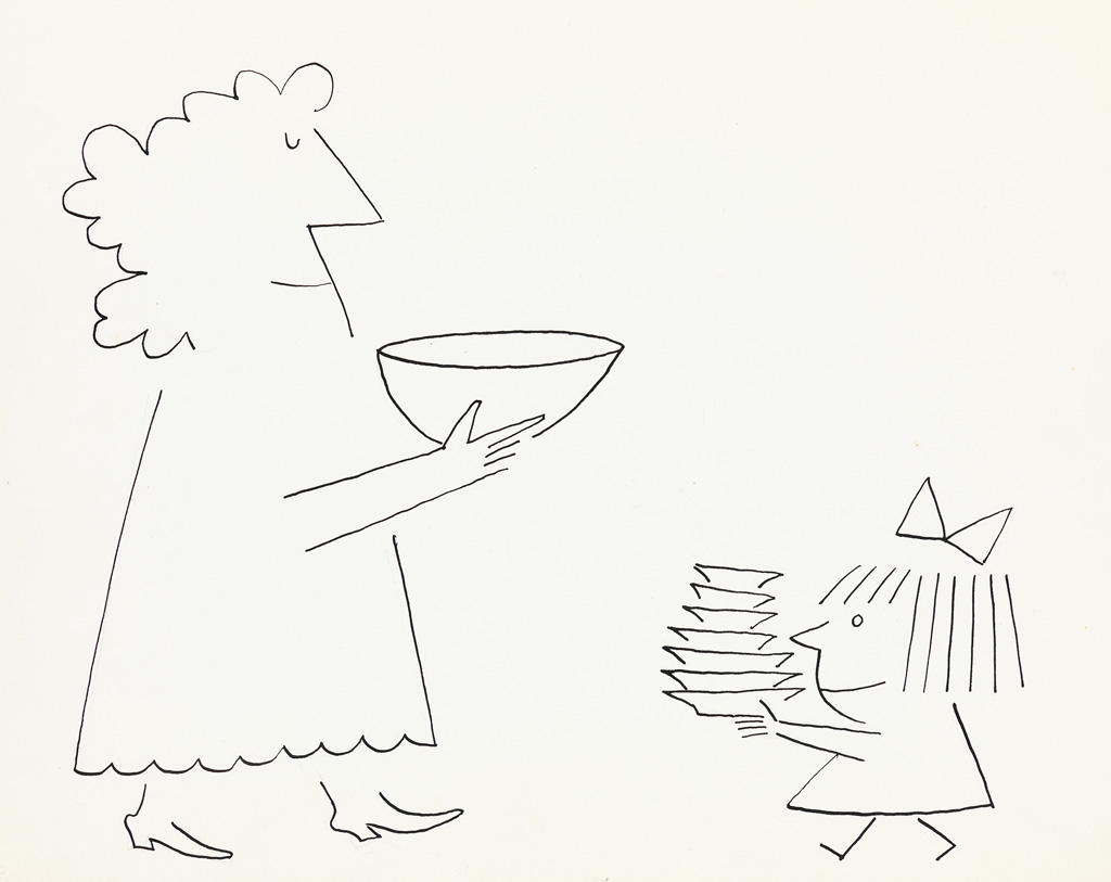 (ADVERTISING) SAUL STEINBERG. Busy, Busy, Busy.